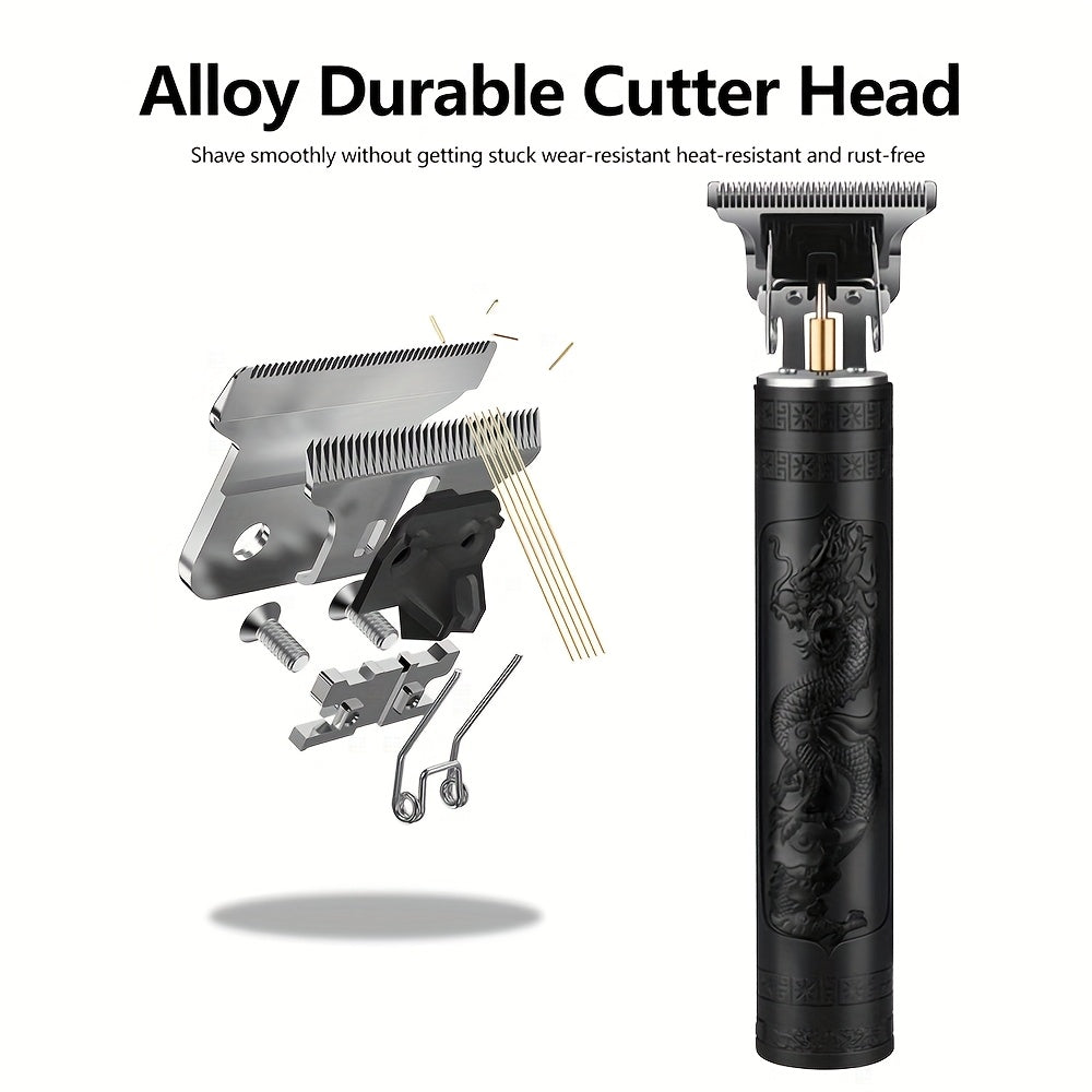 Men'S 2-in-1 Electric Shaver and Hair Clipper with USB Charging, Beard Trimmer, 8 Limit Combs, T-Blade Design, ABS Body, Ideal for Daily Grooming and Gifts - ayq