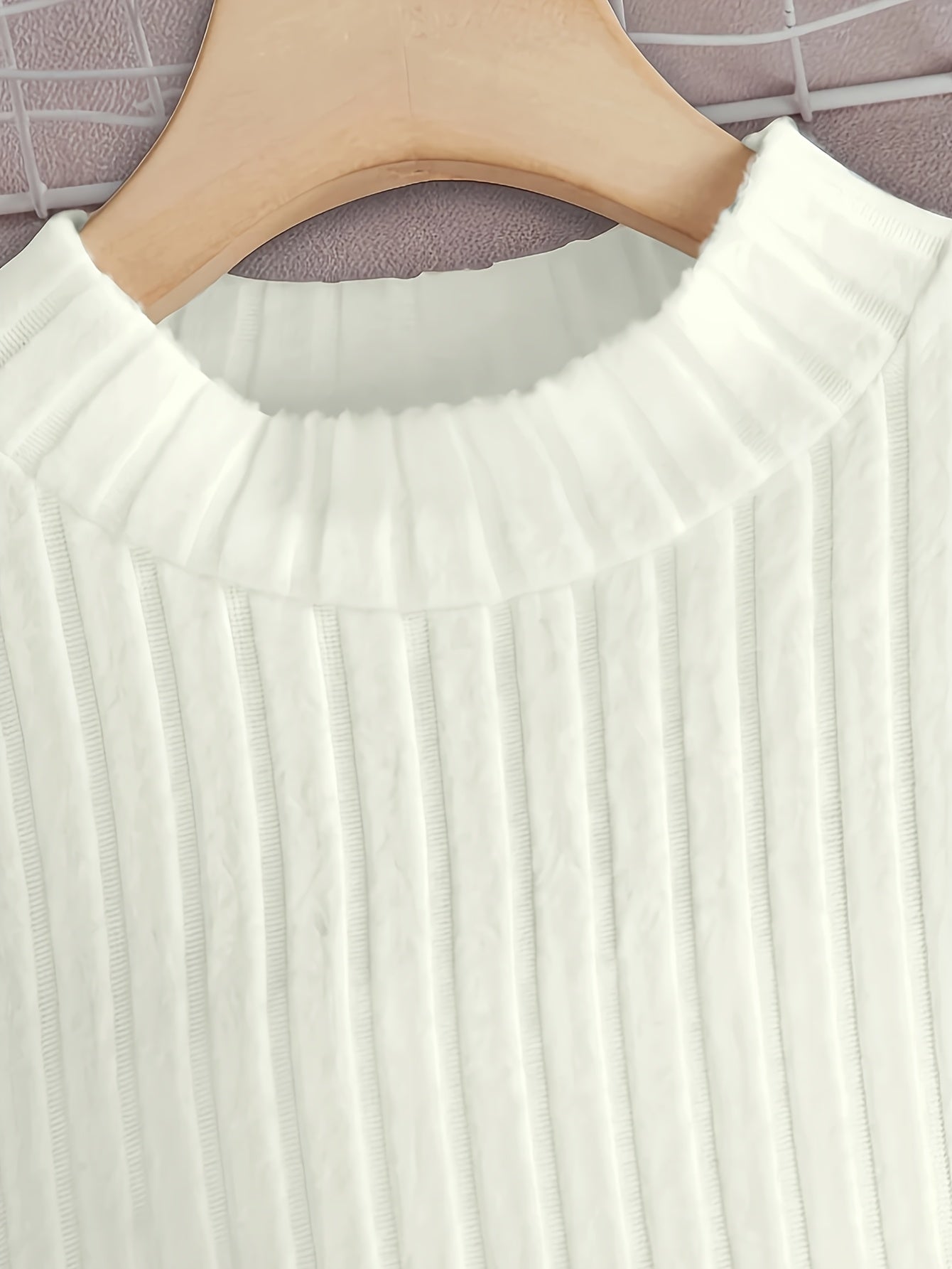 Girls' Casual Round-Neck Top, V-Neck Vest & Pleated Skirt Set