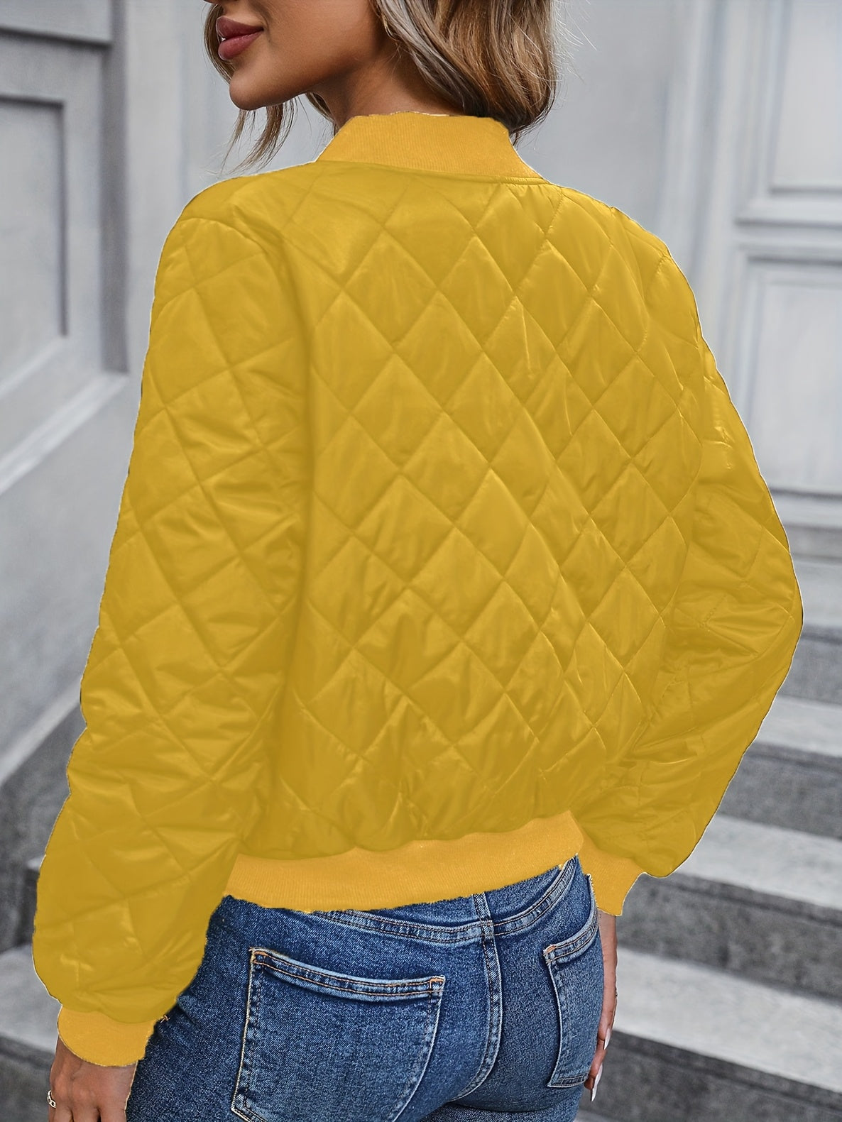 Ououjia factory store 2025 autumn and winter new casual temperament quilted clothes Women's jackets short coats