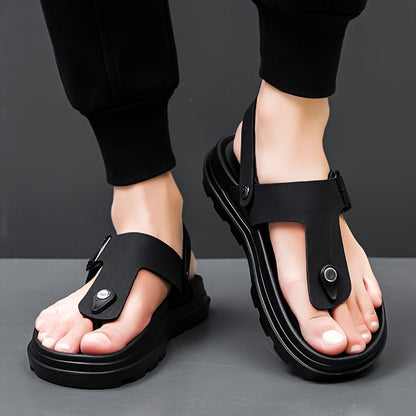 Men's Comfortable Brown & Black EVA Slip-On Casual Slides