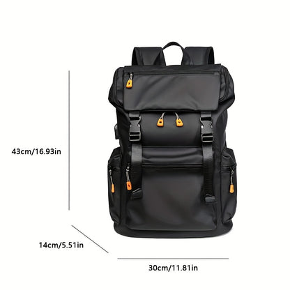 Men's Professional Backpack - Large Capacity Laptop Backpack with 39.62cm Sleeve, Business Computer Bag, Heavy-Duty Zipper Closure, Adjustable Padded Shoulder Straps - Lightweight Work Backpack for Office, College, Travel - E
