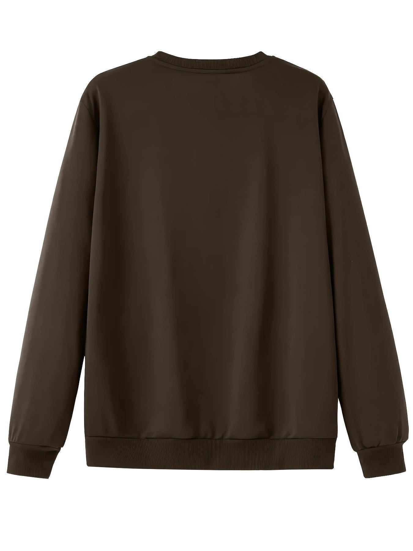 Men'S Happy New Year Sweatshirt - Light Grey with Orange Lettering - Regular Fit Crewneck Pullover for New Year'S Eve, NYE Parties & Casual Attire - Non-Permanent Celebration Sweater for Everyday & Special Occasions, New Year