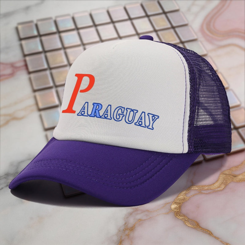 Unisex Lightweight Casual Paraguayan Map Print Hat