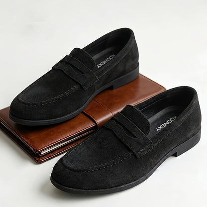 Men's Minimalist Oxford Slip-On Shoes for Business & Casual