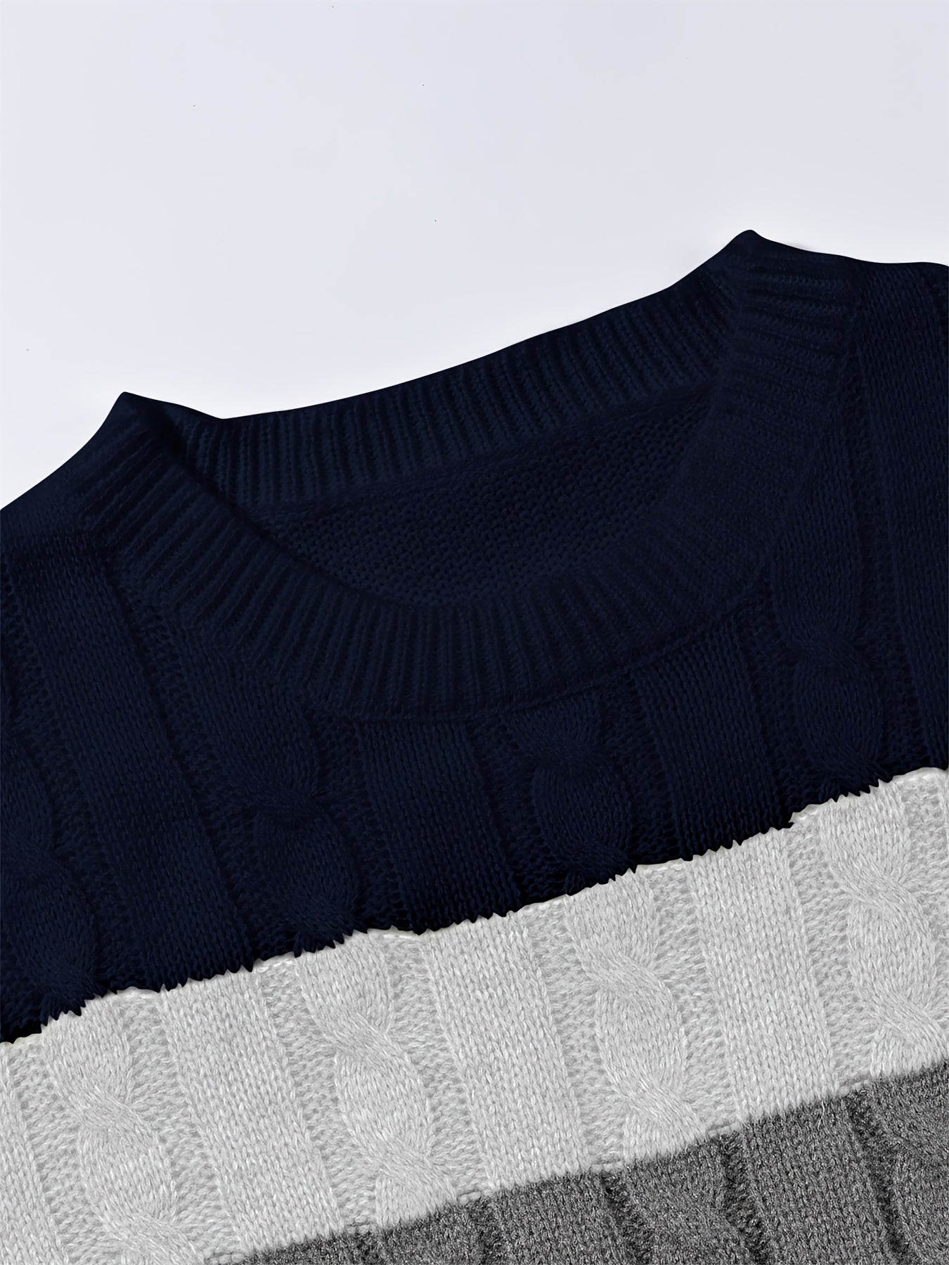 New Fashion Versatile Casual Men's Knit Pullover