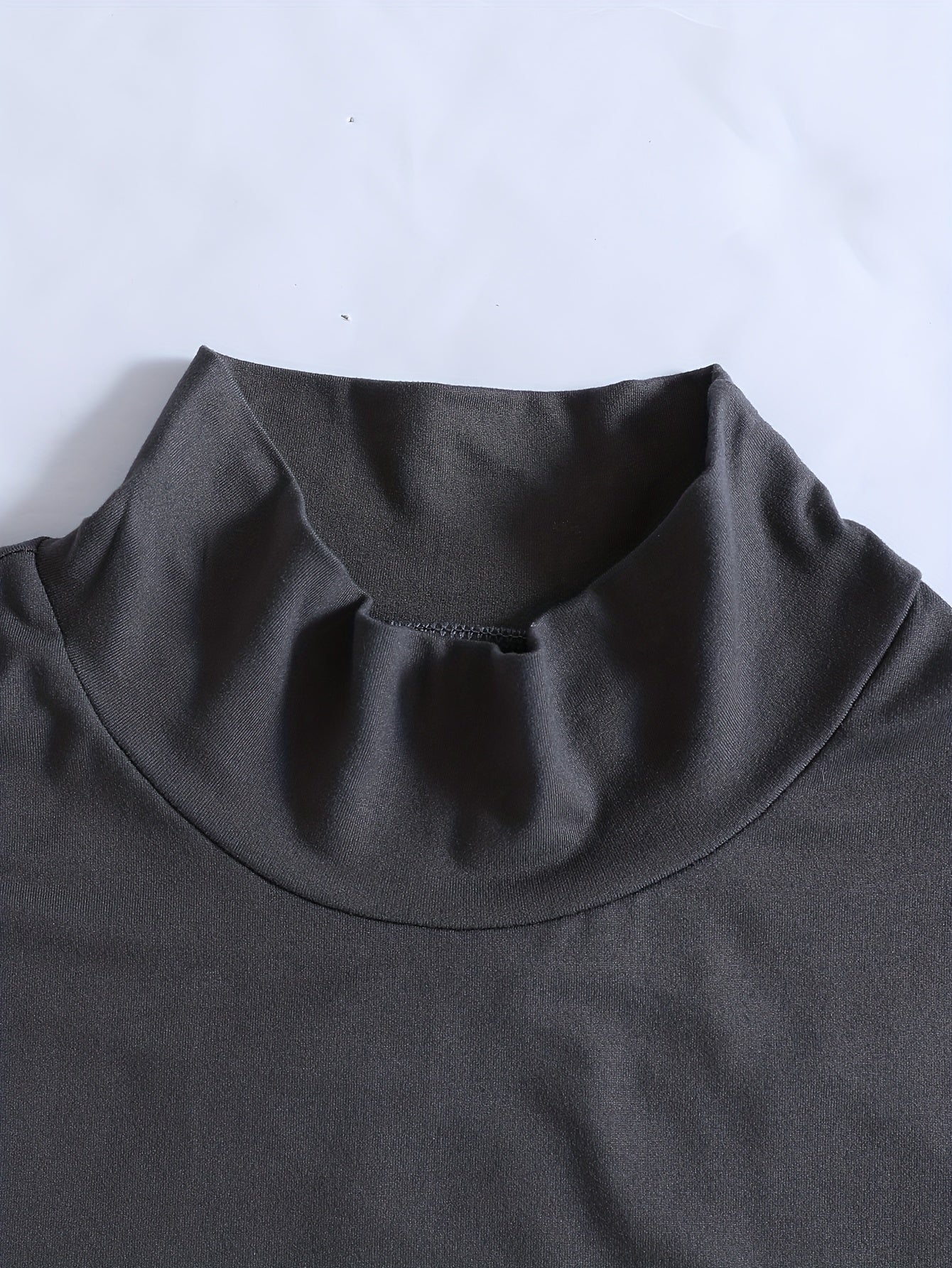 Men's Summer New Basic Solid Color Fashion Simple High-End Casual Sport Comfortable High-Neck Short-Sleeve Top - ayq