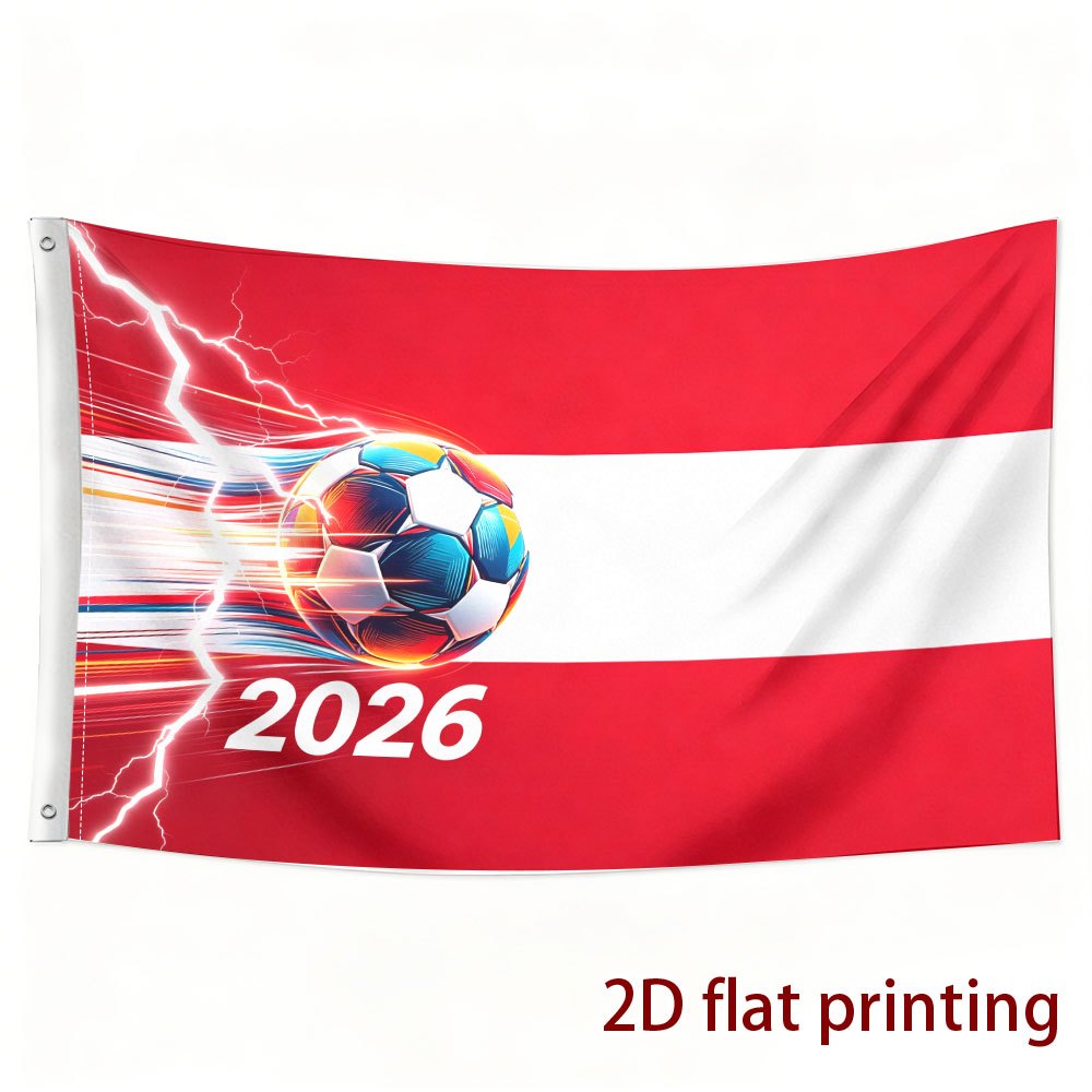 Austria 2026 Football Flag – Polyester Fan Decoration