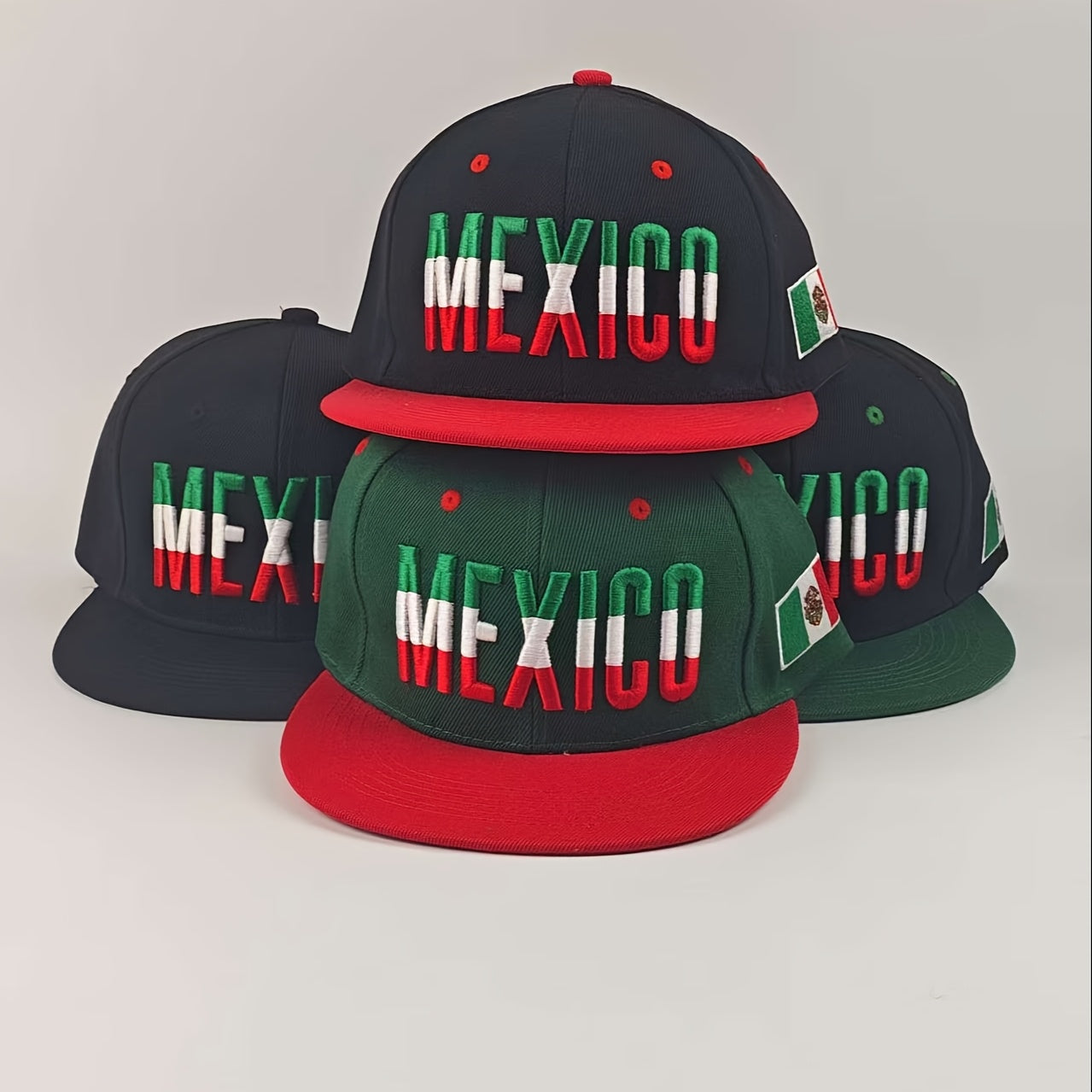 Men's Casual Baseball Cap with Mexican Alphabet Embroidery