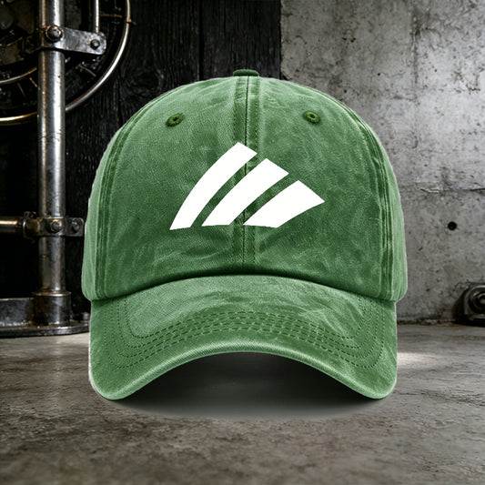 Men's Casual White Slashes Baseball Cap for All Seasons
