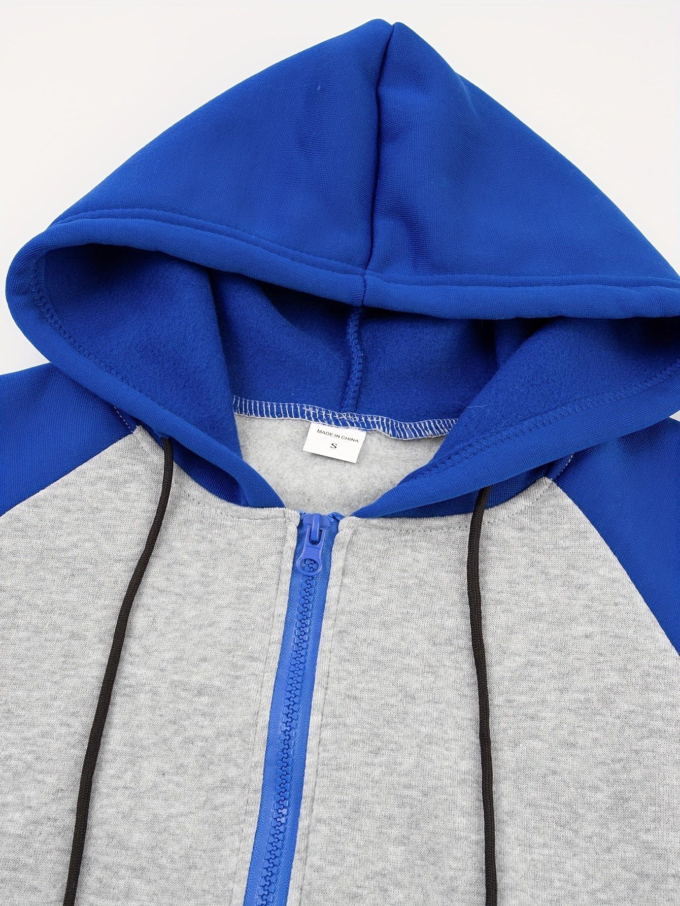 Men's Colorblock Hooded Jacket For Sports Outdoor, Stylish Leisure Outwear