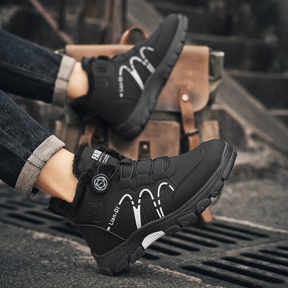 Men's Autumn Winter Lined Outdoor Chukka Boots with PVC Sole