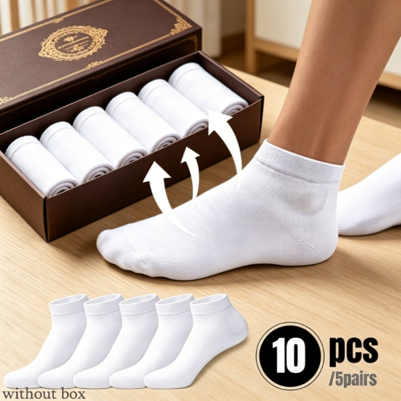 Unisex Breathable Seamless Socks 10-Pack - Lightweight All-Season