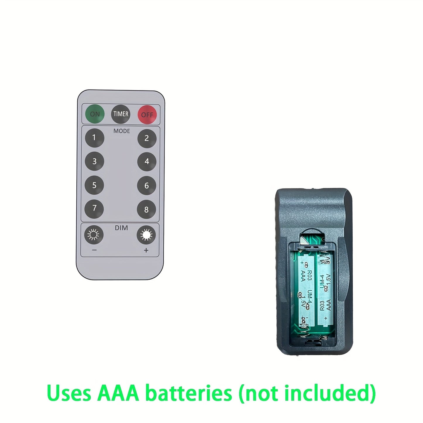 USB-Powered LED Fairy Tale String Lights - Outdoor/Indoor Dimmable Fairy Lights with Remote Control, Yellow Glow Effect, for Halloween, Christmas, Weddings, Parties - Durable Plastic Wire Garland Decorations