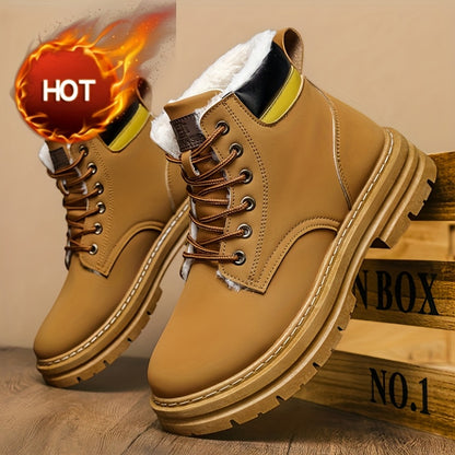 Plus Size Men's Snow Boots, -Lined Warm Shoes,Walking Boots, Winter Shoes Men, Snowboard Boots, Mens Hiking Boots, Mens Winter Shoe, Warm Shoes for Men, Mens Boots for Winter,Cold Weather Boots, Stylish Winter Footwear, Warm