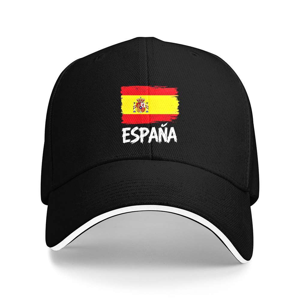 Lightweight Spanish Flag Cap with ESPANA Lettering for Fitness