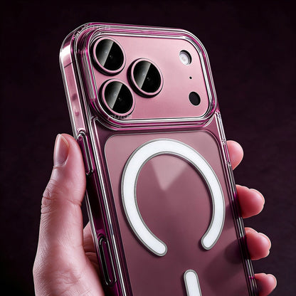Luxury Transparent Magnetic Wireless Charging Phone Case for iPhone 11