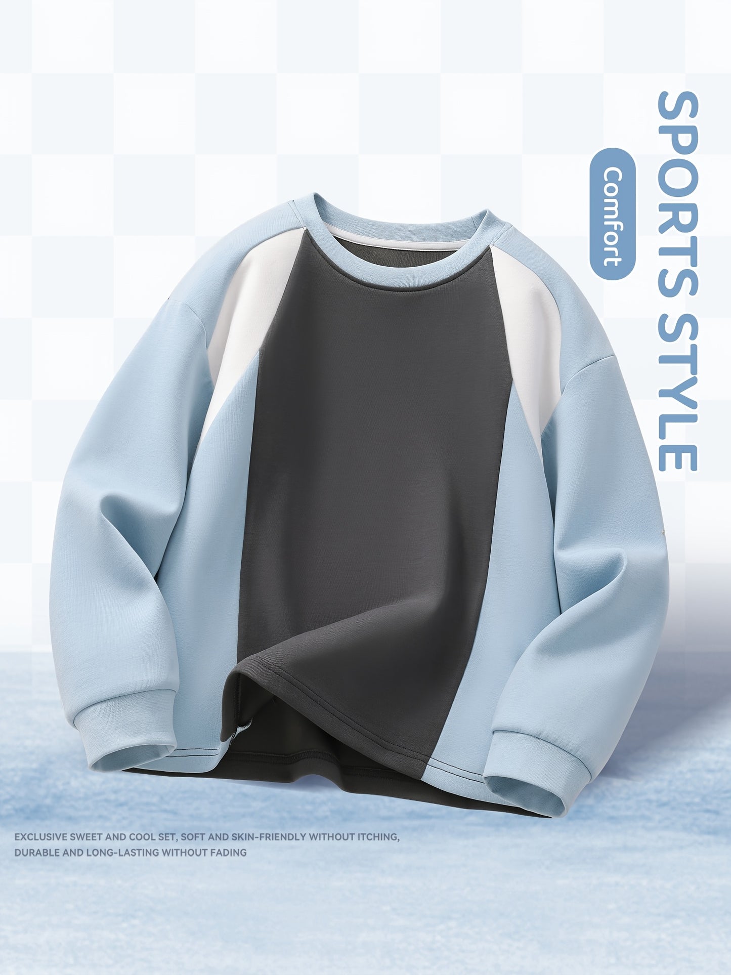 Boys' Cotton Blend Sweatshirt & Sweatpants Set for Fall