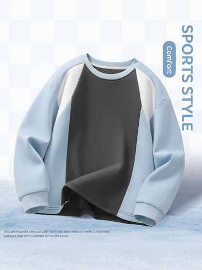Boys' Cotton Blend Sweatshirt & Sweatpants Set for Fall