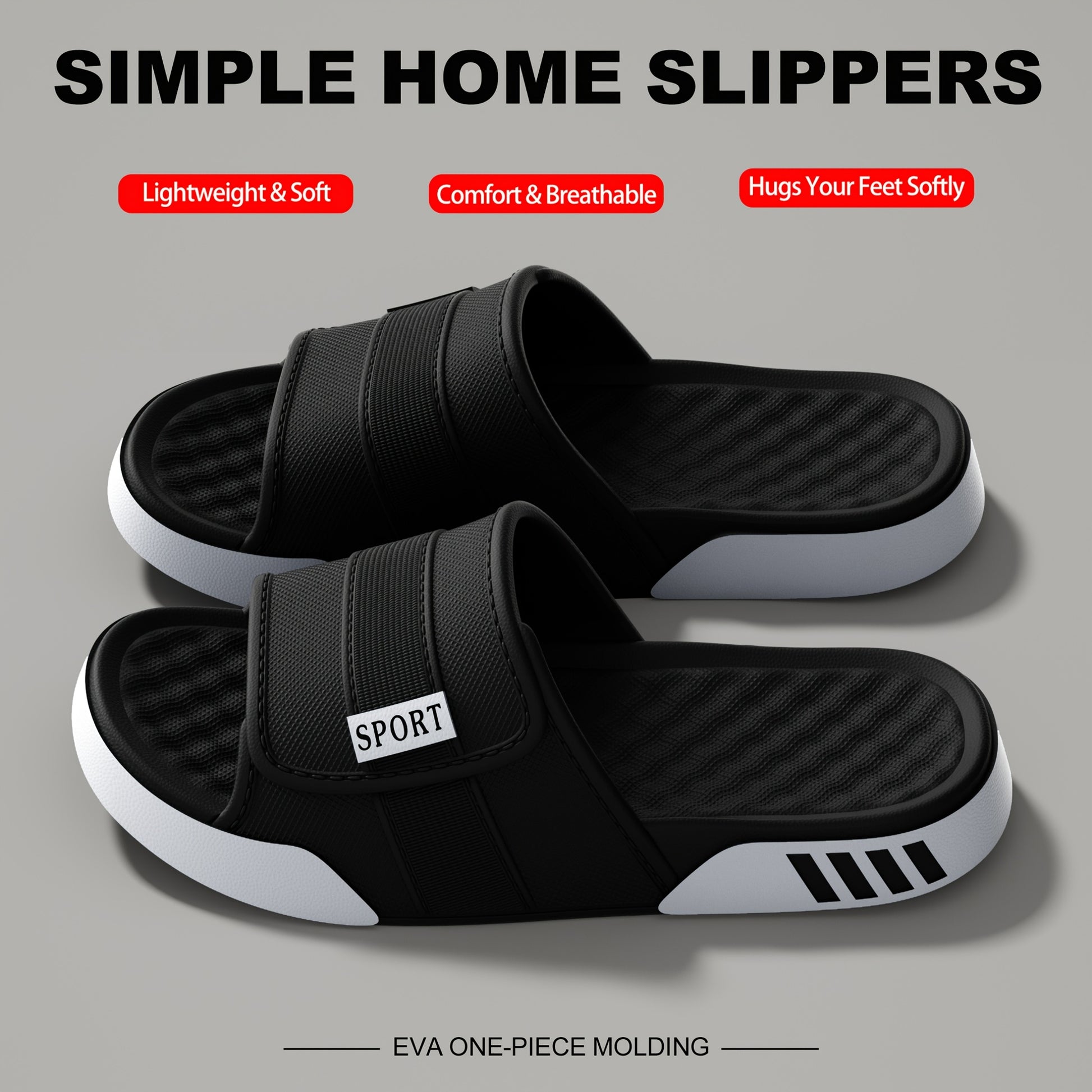 Men's Summer Flat Sandals with Thick Soles, Comfortable and Soft, Casual and Simple, Fashionable and Versatile, Thick Sole Trend, Street Style, Men's Sandals. - ayq