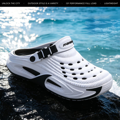 Unisex EVA Hole-Toe Slippers with Non-Slip Sole, All-Season Comfort