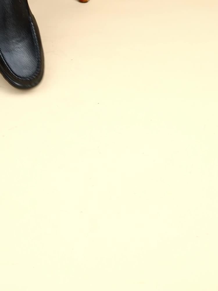 Men's Fuzz-lined Loafer Shoes, Comfy Non-slip Slip On Shoes, Men's Footwear, Fall And Winter