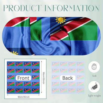 Large African Flag Scarf for Men and Women – Versatile Polyester Wrap