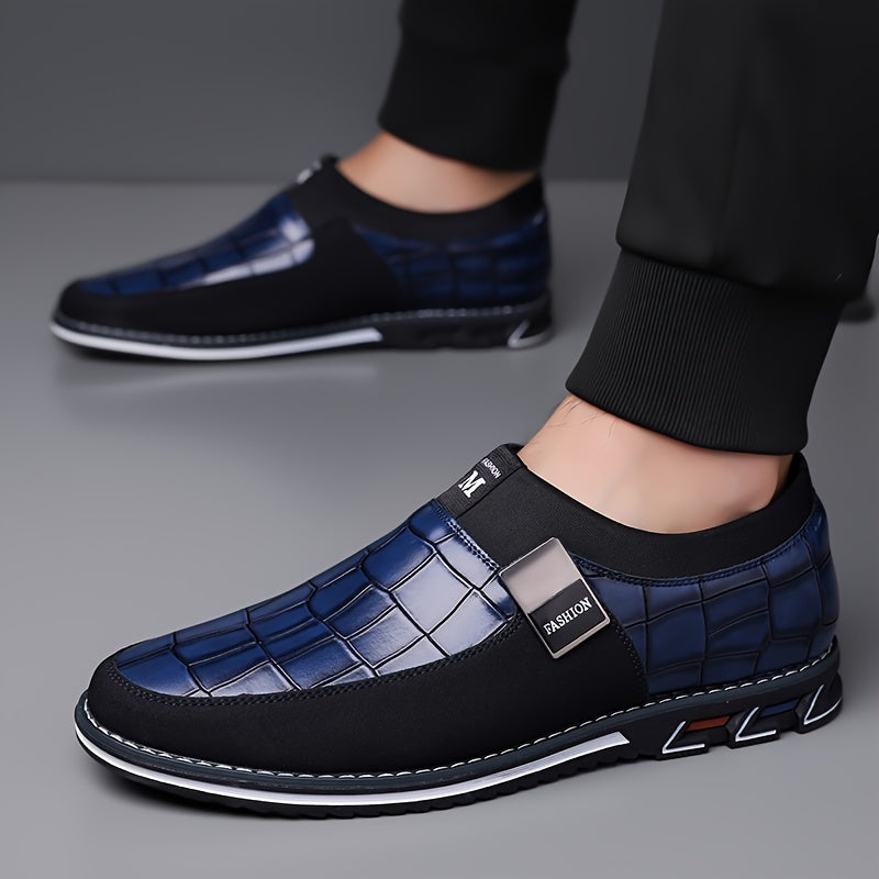 Men's Casual Slip-On Business Loafers with Anti-Slip Sole