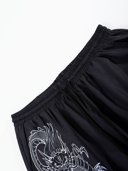 Men's Kimono Set with Carp Leaping Over the Dragon Gate Pattern