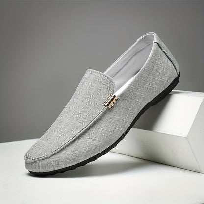 Men'S Stylish And Versatile Loafers, Suitable for Outdoor Streets And Casual Business Wear - British Style, Black, Slip-On, Perfect for Spring And Summer Business And Casual Outfits - ayq