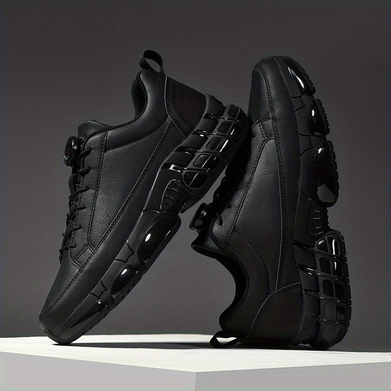 Men's Casual Rotating Buckle Sports Shoes, Trendy Versatile Comfortable Men's Shoes, Fashionable Road Running Shoes - ayq