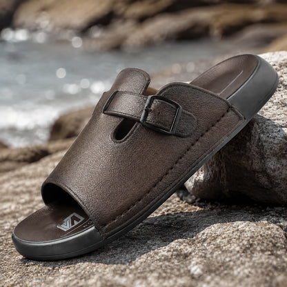 Breathable Classic PU Clogs for Men - Comfortable Casual Shoes