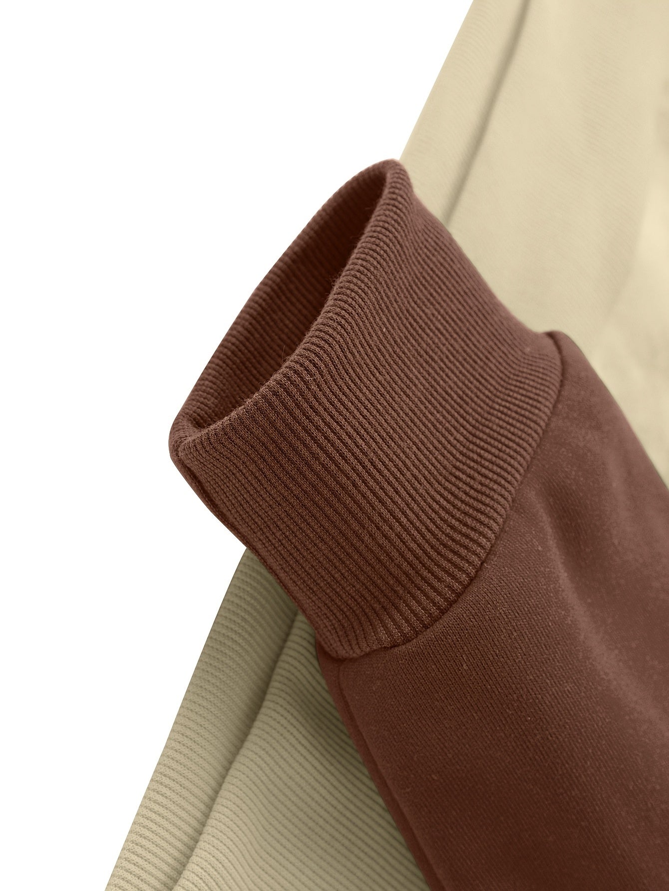 New Trendy Fashion Raglan Sleeve Colorblock Hoodie and Loose Cuffed Drawstring Cargo Pants with Multiple Pockets, Casual Daily Comfortable Versatile Breathable Hooded Sweatshirt and Loose Long Pants 2pcs Set with Stylish Prin