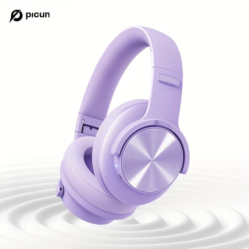 Picun Wireless Headphones, 120 Hours Headphones Wireless, Hands-Free Calls, 3EQ &Game Mode, Foldable Headphones Over Ear for Travel Home Office Cellphone PC