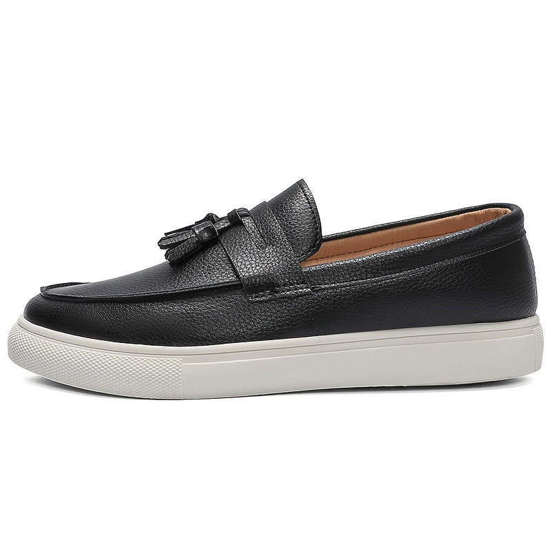 Men's Korean-Style Loafers with Non-Slip Sole and Cushioned Insole