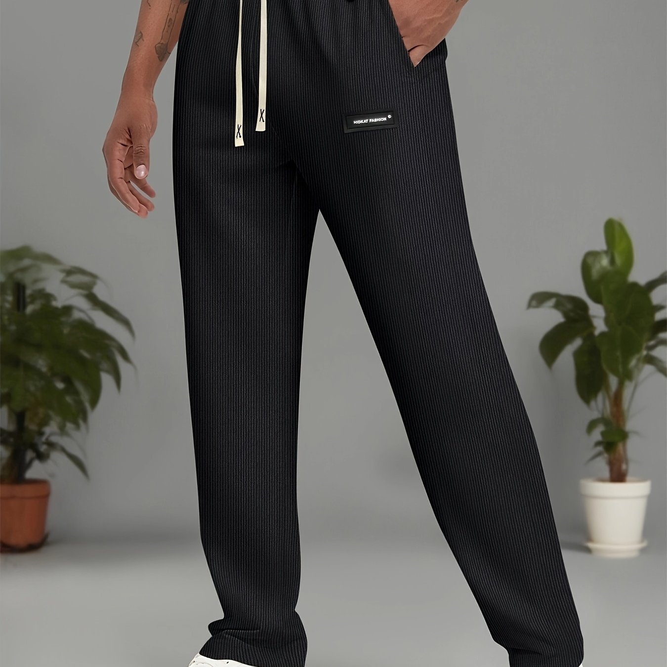 Men'S Lightweight Elastic Waist Sports Casual Long Pants, Comfortable And Breathable, Stylish Men'S Casual Athletic Trousers - ayq