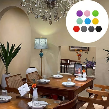 4pcs Multifunctional Round Heat Resistant Silicone Mat Cup Coasters Non-Slip Pot Holder Table Placemat Restaurant Accessories Tool Picnic Blanket