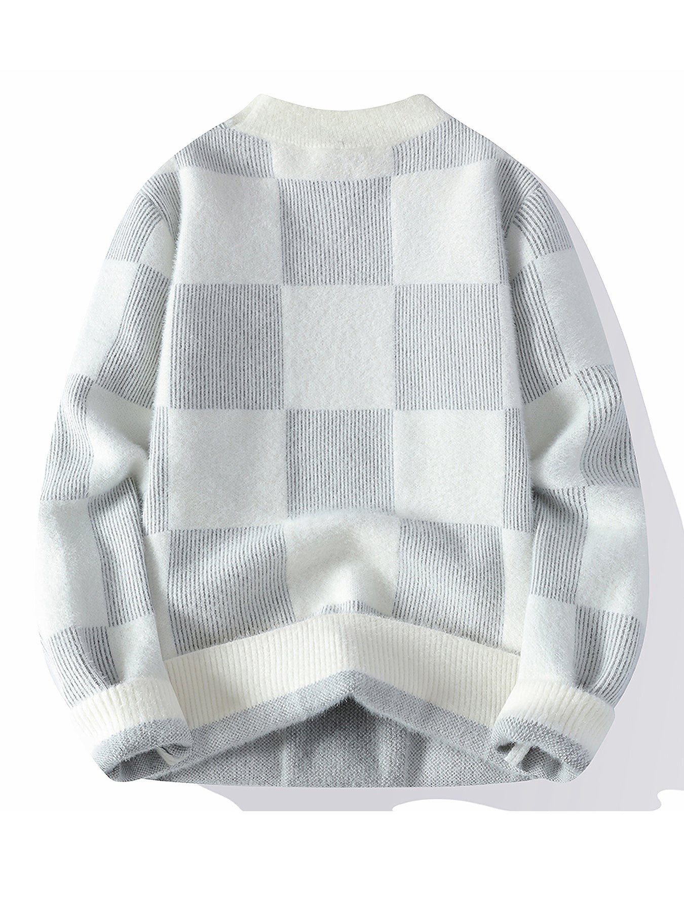 New Men'S Autumn And Winter Pullover Sweater with a Round Neck for Warmth, Knit