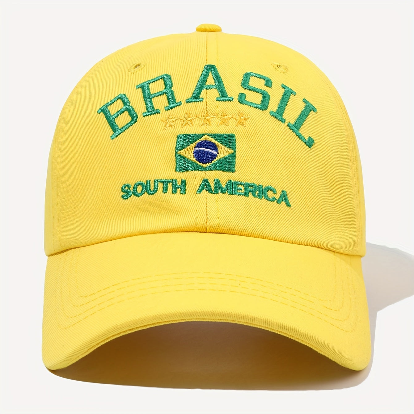 Unisex Embroidered Brazil Baseball Cap Lightweight Adjustable
