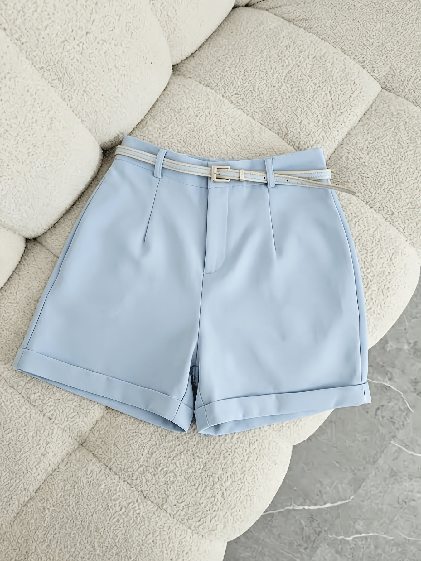 Women's Elegant High-Waist Jodhpurs with Pockets & Belt