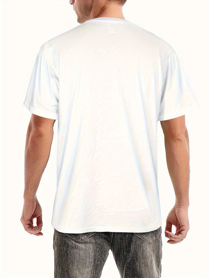 Men's Custom 3D Print T-Shirt - Quick-Dry Breathable Crew Neck