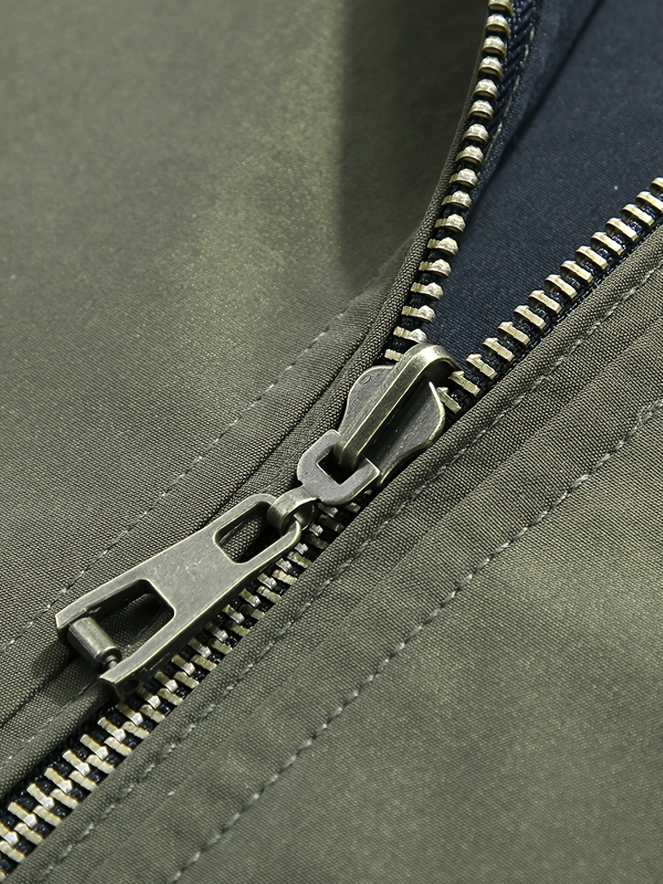 Men'S Stylish Beige Bomber Jacket with Red & Blue Trim - Double-Sided, Metal Zipper, Casual & Formal Wear, Perfect Gift for Husband or Boyfriend, Casual Outerwear | Doubleside Jacket | Polyester Lining