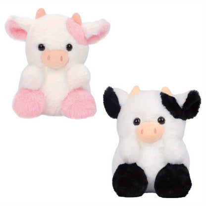 1/2pcs NBBXYZ Cow Plush Toy - Soft Stuffed Animal, Cute Calf Bedtime Companion Suitable for Kids, Gift for &, Available in 7 Colors ( / Color)