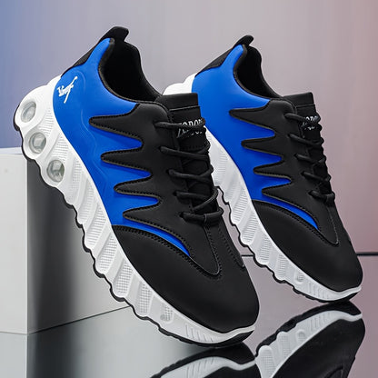 [sneakers] Trendy Men'S Cross-Training Shoes | ZQBOBING Mid-Top Lace-Up with Faux Upper, PVC Sole, EVA Insole | Perfect for All-Season Outdoor Activities