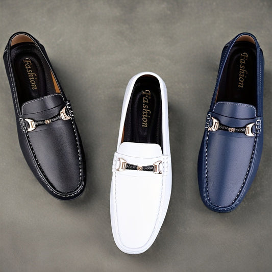 Men's Slip-On Loafers Leather Driving Shoes Business Casual