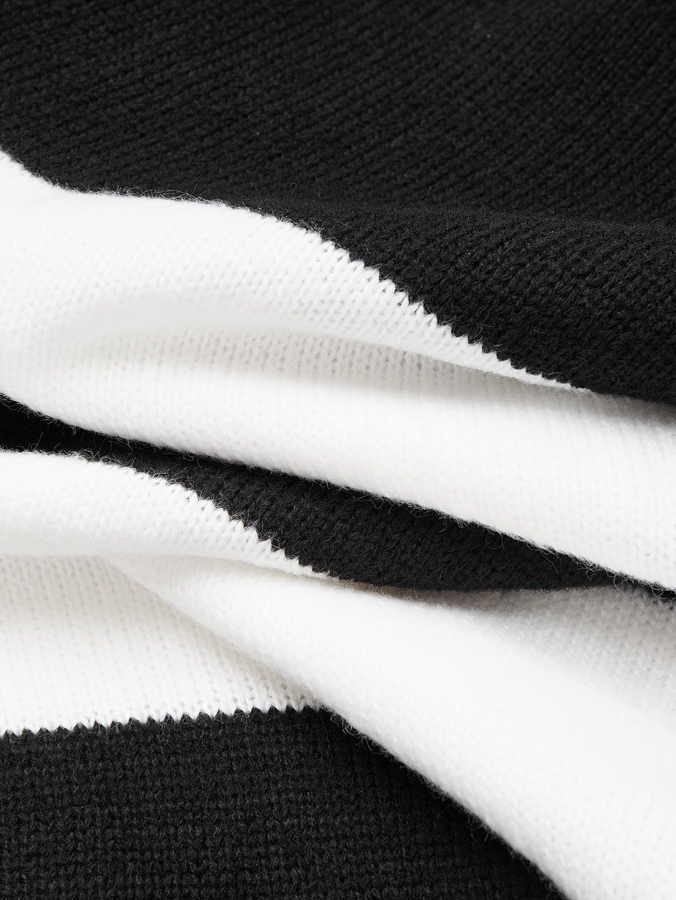 Men'S High-Neck Striped Knit Sweater, Stylish Color-Blocked Pullover for Spring And Autumn - ayq