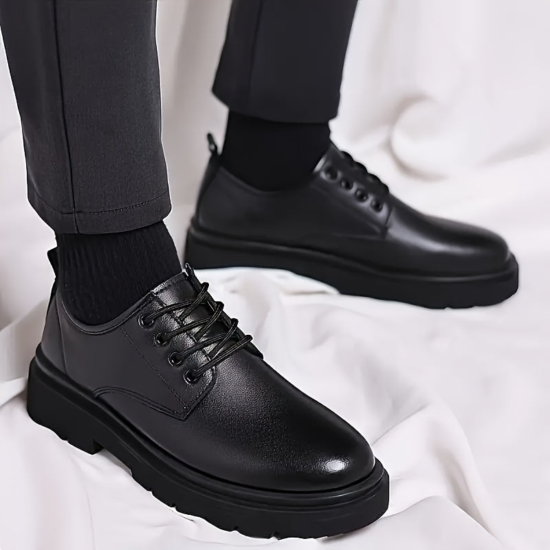 Men's Lightweight Business Casual Shoes with Thick Rubber Sole