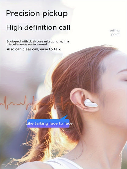 TWS Wireless Headphones Headphones Earbuds - Unrivaled true wireless freedom ergonomic design for ultimate comfort HIFI sound with Bass, ACC Stereo HD Calling and - Compatible with Android and iPhone, ideal for sports and mus
