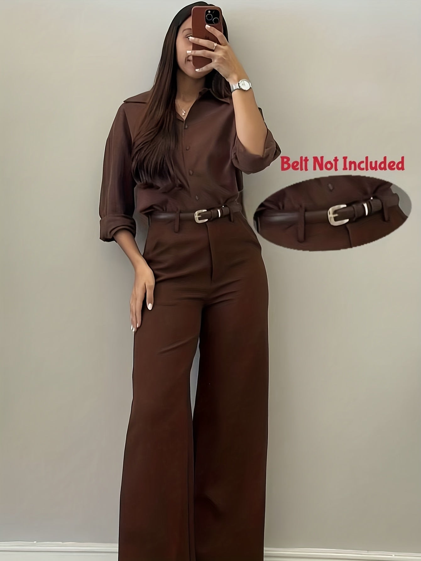 Chic Flare Leg Pants for Women | Elegant Simple Design, Suitable for Commuting, Office, and Everyday Wear, All-Season, Solid Color Not Included