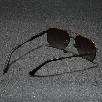 Men's Retro Oversized Polarized Sunglasses for Outdoor Sports