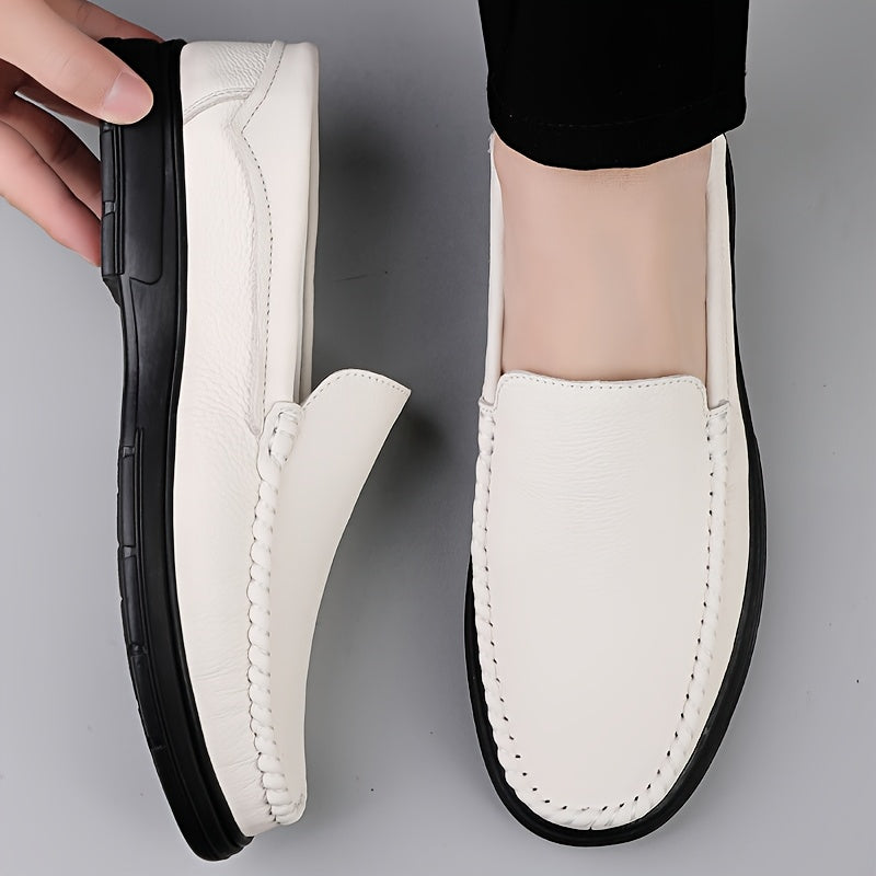 Men's Lightweight PU Loafers Slip-On Casual Dress Shoes